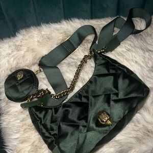 Kurt Geiger Olive Elegant Green Quilted Women's Bag Crossbody